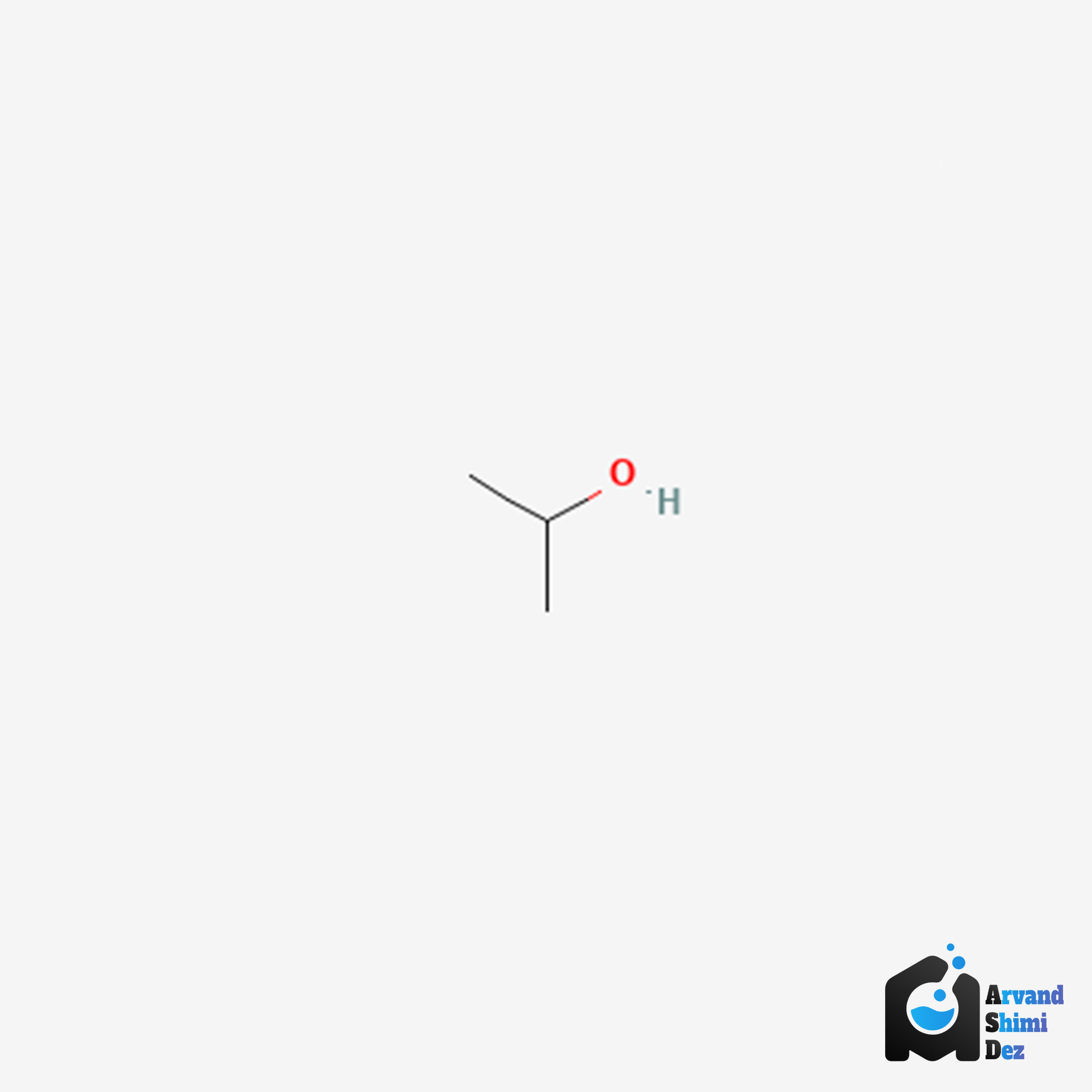 ساختار شیمیایی ایزوپروپیل الکل