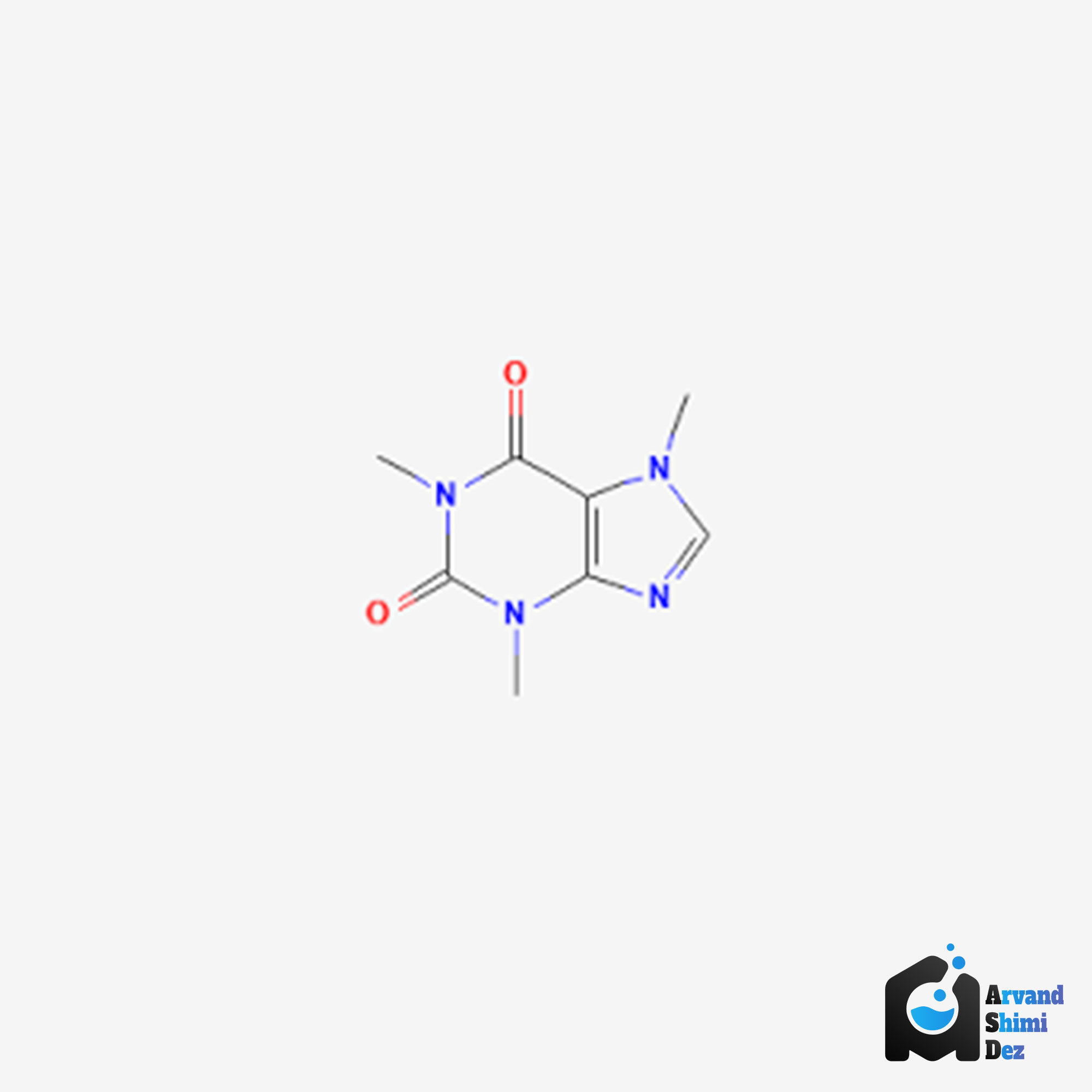ساختار شیمیایی کافئین