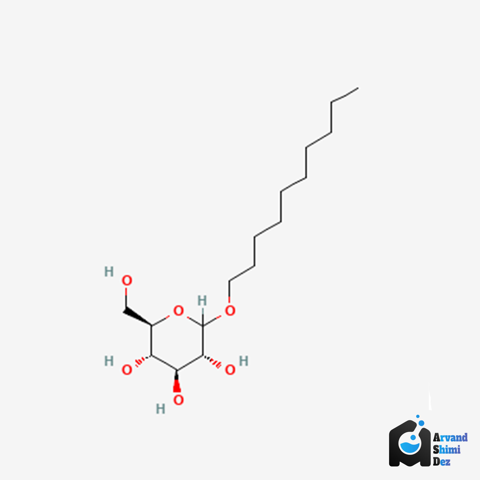 ساختار شیمیایی دسیل گلوکوزید