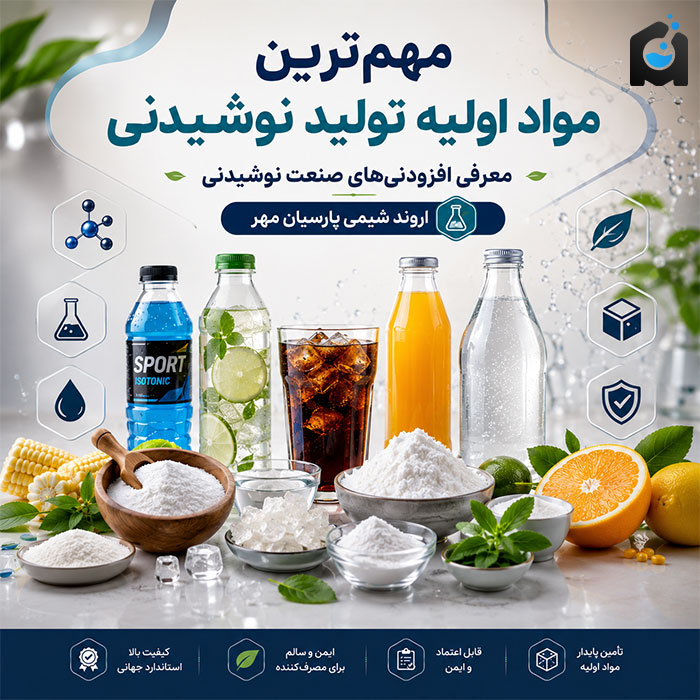 مهم‌ترین مواد اولیه تولید نوشیدنی